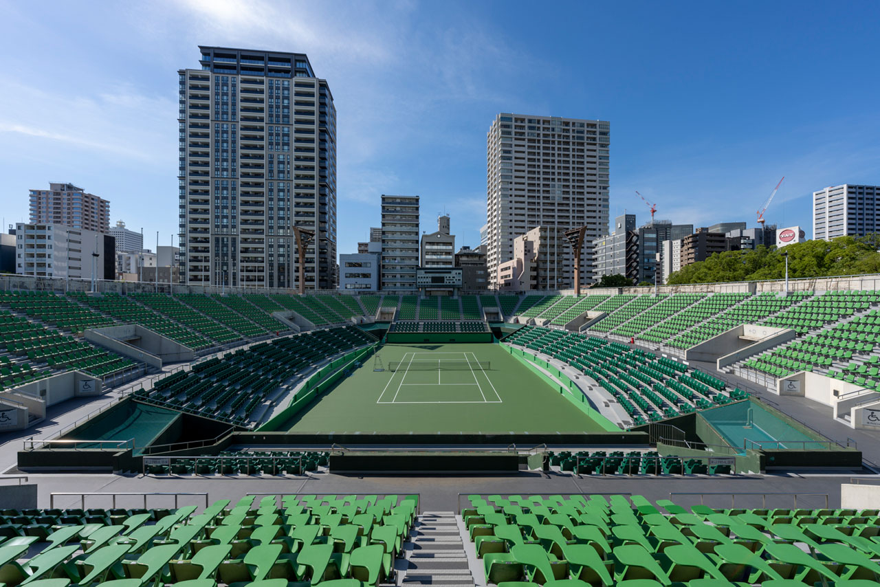 靭 公園 テニス コート