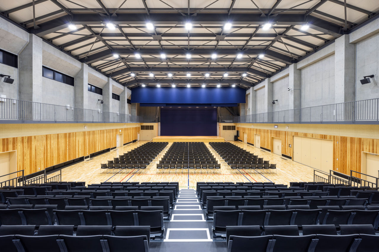 Multipurpose hall, Yaita City Cultural Sports Complex｜KOTOBUKI SEATING