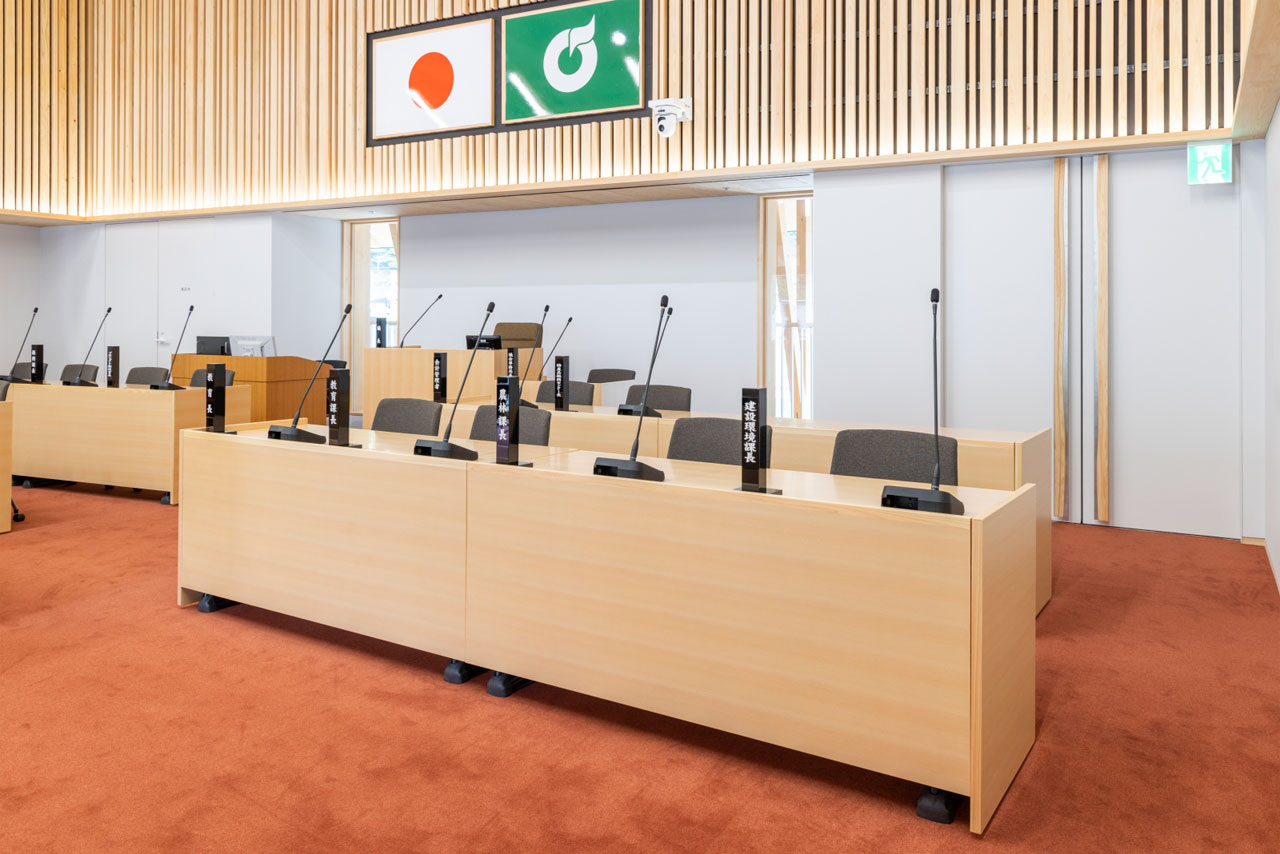 白川町役場 議場・大会議室